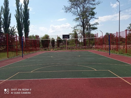 Благоустроенная спортивная площадка. Администрация Петровского округа Ставрополья