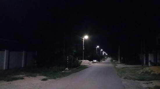 В частном секторе Ставрополя появляются современные уличные светильники