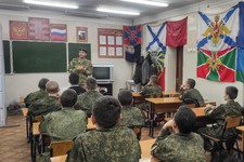 Кавалер ордена Георгия Жукова Виктор Габечий провел для кадетов Урок Мужества