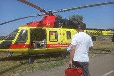 Вертолет санавиации. Минздрав Ставропольского края