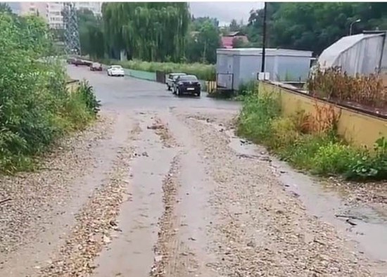 Размытая дорога. Пресс-служба администрации города-курорта Кисловодска