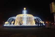 Зимние фонтаны в Ставрополе