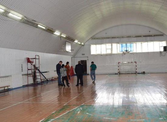 Ремонт в спортзале. Администрация Арзгирского округа Ставрополья 