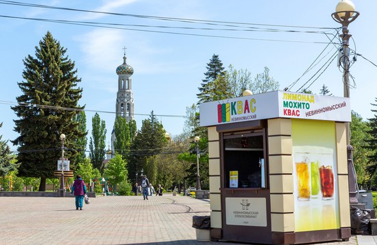Киоск для реализации лимонада и кваса на Крепостной горе. Пресс-служба администрации г. Ставрополя