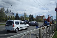 Улица Доваторцев Ставрополя недалеко от пересечения с ул. Шпаковской