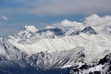 Вершины гор в Грузии