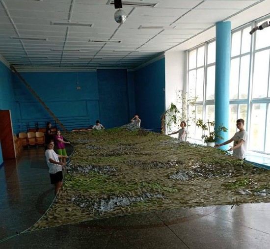 Плетение маскировочных сетей в ДК. Миннац Ставропольского края